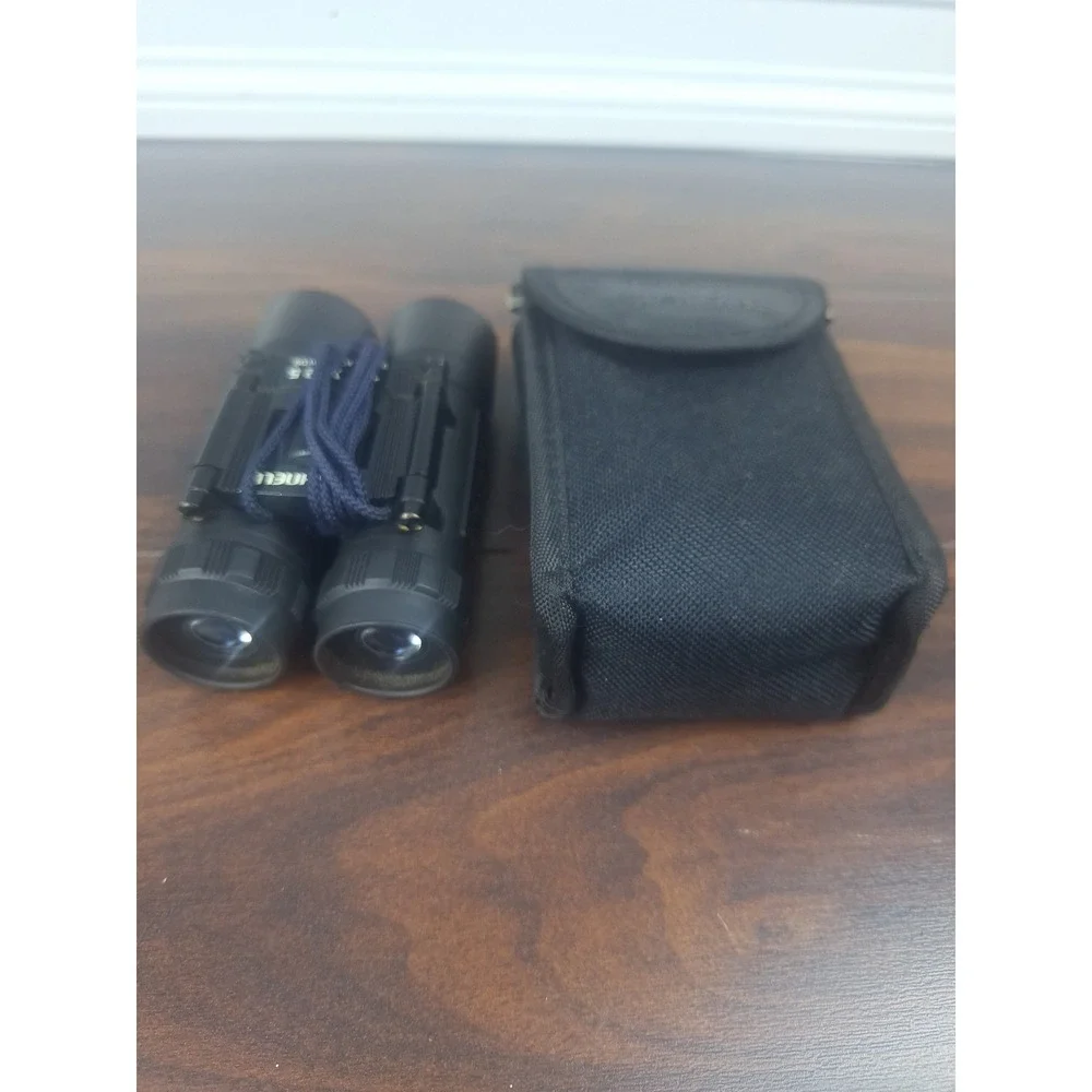 Bushnell Binoculars OS Black 10x25 Compact 13-2516 with Case Birding Pocket